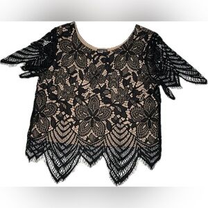 Black Lace Blouse